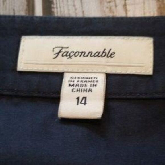 Anthropologie Faconnable Embroidered Skirt - Sz. 14 - Picture 5 of 6